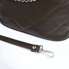 Сумка кросс-боди Janelli на молнии, наружный карман, цвет коричневый - Фото 6