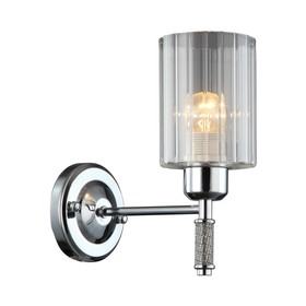 

Бра ЭкономСвет G11033/1wCR CL, E27 1x60Вт, цвет хром, прозрачный