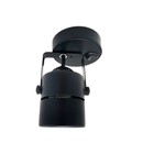Накладной поворотный Светильник Ambrella light с выключателем GU10/LED max 10 Вт, 60x60x130 мм, цвет чёрный - Фото 5