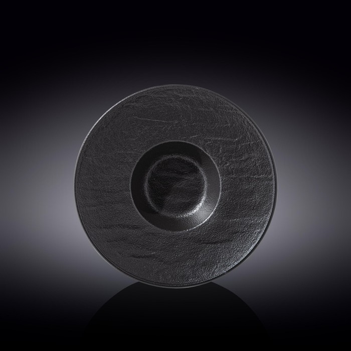 

Тарелка глубокая Wilmax England Slate Stone, d=24 см, 200 мл, цвет чёрный сланец