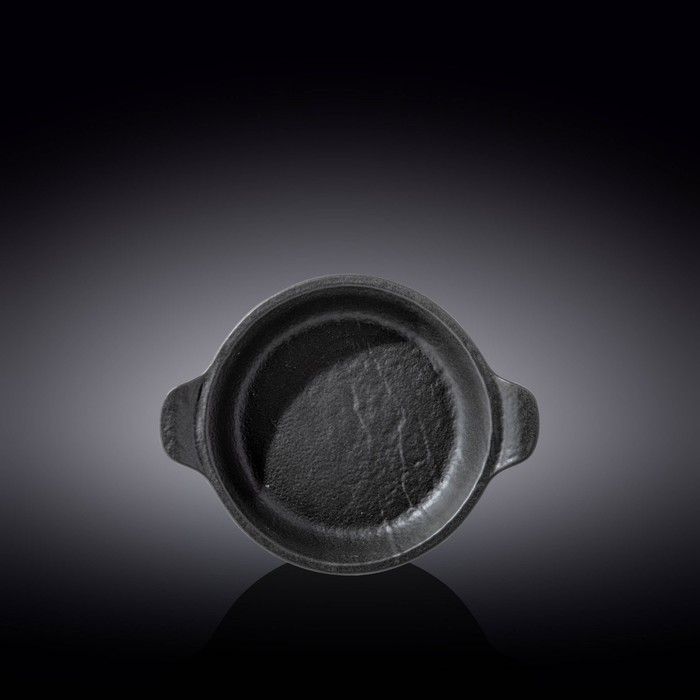 Форма для запекания круглая Wilmax England Slate Stone, с ручками, 21.5х17.5 см, 400 мл, цвет чёрный сланец