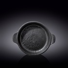 Форма для запекания круглая Wilmax England Slate Stone, с ручками, 28х22.5 см, 800 мл, цвет чёрный сланец - фото 297319894