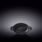 Форма для запекания овальная Wilmax England Slate Stone, с ручками, размер 20.5х11.5 см, 200 мл, цвет чёрный сланец - фото 6018923