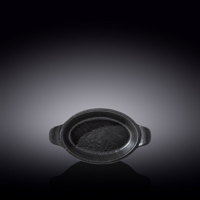 Форма для запекания овальная Wilmax England Slate Stone, с ручками, размер 20.5х11.5 см, 200 мл, цвет чёрный сланец