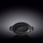 Форма для запекания овальная Wilmax England Slate Stone, с ручками, размер 23.5х12.5 см, 300 мл, цвет чёрный сланец - фото 291579500