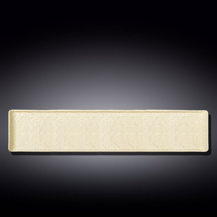Блюдо прямоугольное Wilmax England Sand Stone, размер 46.5х9.5 см, цвет песочный