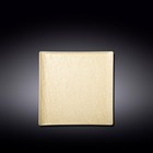 Тарелка квадратная Wilmax England Sand Stone, размер 17х17 см, цвет песочный - фото 302934521