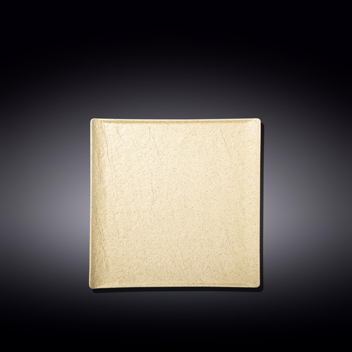 

Тарелка квадратная Wilmax England Sand Stone, размер 17×17 см, цвет песочный
