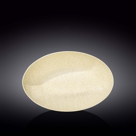 Салатник овальный Wilmax England Sand Stone, размер 30х19.5х7 см, цвет песочный