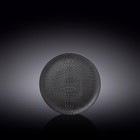 Тарелка круглая Wilmax England Croco, d=15.5 см, цвет чёрный - Фото 1