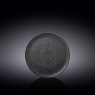 Тарелка круглая Wilmax England Croco, d=18 см, цвет чёрный - фото 291579540