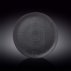 Тарелка круглая Wilmax England Croco, d=28 см, цвет чёрный - фото 300639515