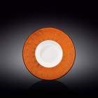 Тарелка глубокая Wilmax England Splach, d=22.5 см, 1.1 л, цвет оранжевый - фото 296421208