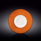 Тарелка глубокая Wilmax England Splach, d=25.5 см, 1.5 л, цвет оранжевый - фото 291579554