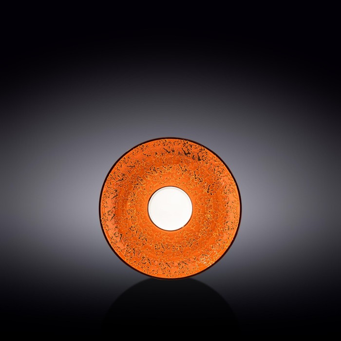 Блюдце Wilmax Splach, d=14 см, цвет оранжевый