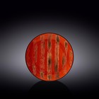 Тарелка круглая Wilmax England Scratch, d=18 см, цвет красный - фото 300639553
