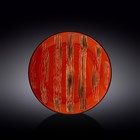 Тарелка круглая Wilmax England Scratch, d=25.5 см, цвет красный - фото 291579605