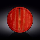 Тарелка Wilmax England Scratch, d=28 см, цвет красный - фото 291579607