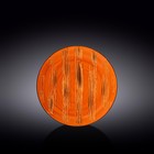 Тарелка круглая Wilmax England Scratch, d=20.5 см, цвет оранжевый - фото 291579611
