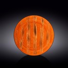 Тарелка круглая Wilmax England Scratch, d=25.5 см, цвет оранжевый - фото 291579615