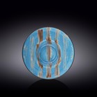 Тарелка глубокая Wilmax England Scratch, d=22.5 см, 1.1 л, цвет голубой - фото 300639573