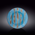 Тарелка глубокая Wilmax England Scratch, d=25.5 см, 350 мл, цвет голубой - фото 291579645