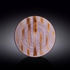 Тарелка круглая Wilmax England Scratch, d=25.5 см, цвет лавандовый - фото 291579649