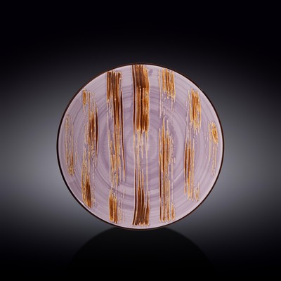 Тарелка круглая Wilmax England Scratch, d=25.5 см, цвет лавандовый