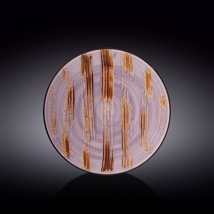 Тарелка круглая Wilmax England Scratch, d=25.5 см, цвет лавандовый - Фото 1