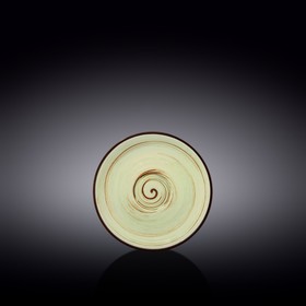 Блюдце Wilmax England Spiral, d=12 см, цвет фисташковый