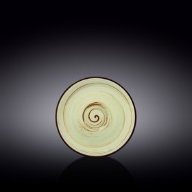 Блюдце Wilmax England Spiral, d=14 см, цвет фисташковый