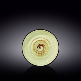 Блюдце универсальное Wilmax England Spiral, d=16 см, цвет фисташковый