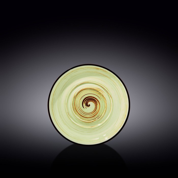 Блюдце универсальное Wilmax England Spiral, d=16 см, цвет фисташковый - фото 1907685962