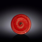 Тарелка круглая Wilmax England Spiral, d=18 см, цвет красный - фото 305797501