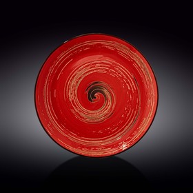 Тарелка круглая Wilmax England Spiral, d=28 см, цвет красный