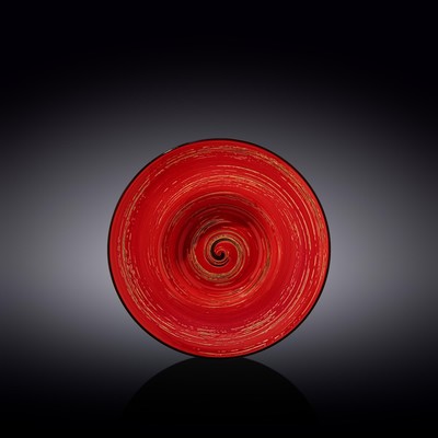 Тарелка глубокая Wilmax England Spiral, d=20 см, 800 мл, цвет красный