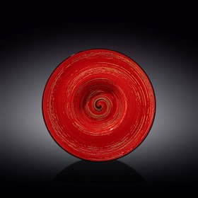 Тарелка глубокая Wilmax England Spiral, d=24 см, 200 мл, цвет красный