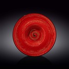 Тарелка глубокая Wilmax England Spiral, d=27 см, 250 мл, цвет красный - фото 305797515