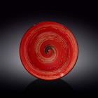 Тарелка глубокая Wilmax England Spiral, d=25.5 см, 350 мл, цвет красный - Фото 1