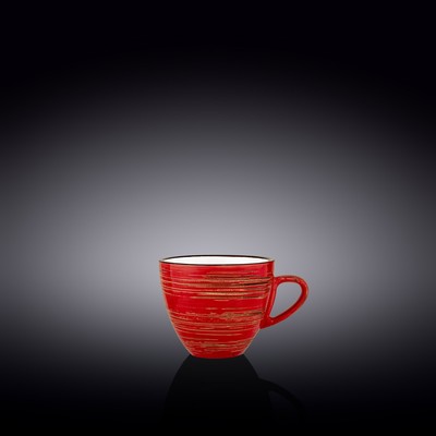 Чашка Wilmax England Spiral, 110 мл, цвет красный