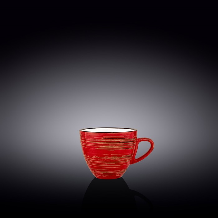 Чашка Wilmax England Spiral, 110 мл, цвет красный - Фото 1