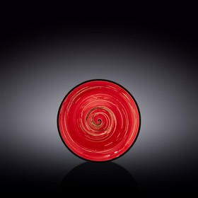 Блюдце Wilmax England Spiral, d=14 см, цвет красный