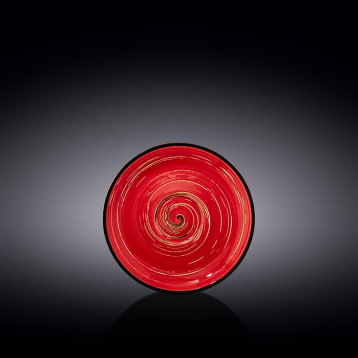 Блюдце Wilmax Spiral, d=14 см, цвет красный