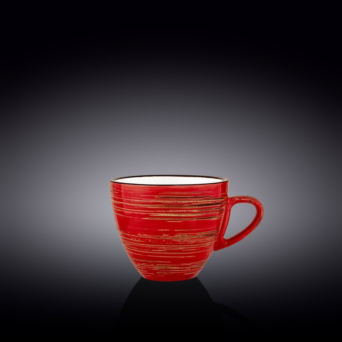 Чашка Wilmax England Spiral, 300 мл, цвет красный - Фото 1