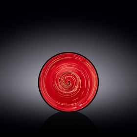 Блюдце Wilmax England Spiral, d=15 см, цвет красный