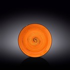 Тарелка круглая Wilmax England Spiral, d=18 см, цвет оранжевый - фото 305797533