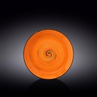 Тарелка круглая Wilmax England Spiral, d=20.5 см, цвет оранжевый - фото 305797535