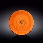 Тарелка круглая Wilmax England Spiral, d=25.5 см, цвет оранжевый - фото 305797539