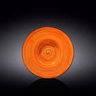 Тарелка глубокая Wilmax England Spiral, d=22.5 см, 1.1 л, цвет оранжевый - фото 305797545
