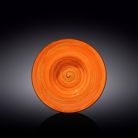 Тарелка глубокая Wilmax England Spiral, d=22.5 см, 1.1 л, цвет оранжевый